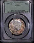 1964 D Kennedy Half Dollar PCGS MS66(+) Dual Toned, Tough Plus Grade