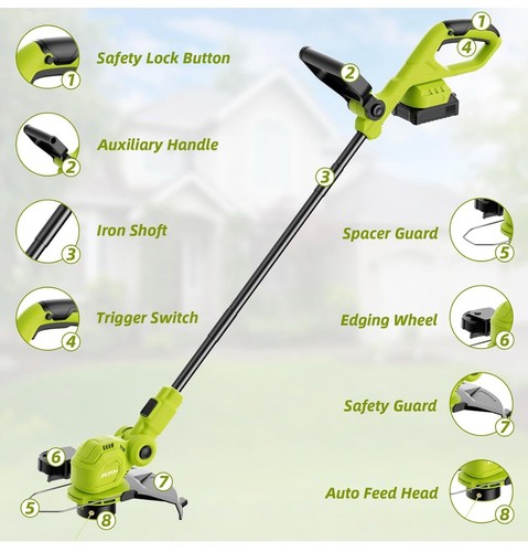 JAGROM 20V String Trimmer, 12-inch, Tool Only, Batteries & Chargers Not Included - 第 5/5 張圖片