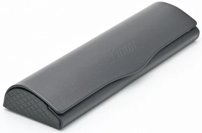 LUNOR Brillen Etui Echt Leder Klapp A Magnet Dunkel Grau Coal S 165x50x22 Neu - Bild 1 von 4