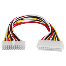 30Cm ATX 24 Pin Motherboard Power Supply Extension Cable, 18AWG PSU ATX 24 Pin M