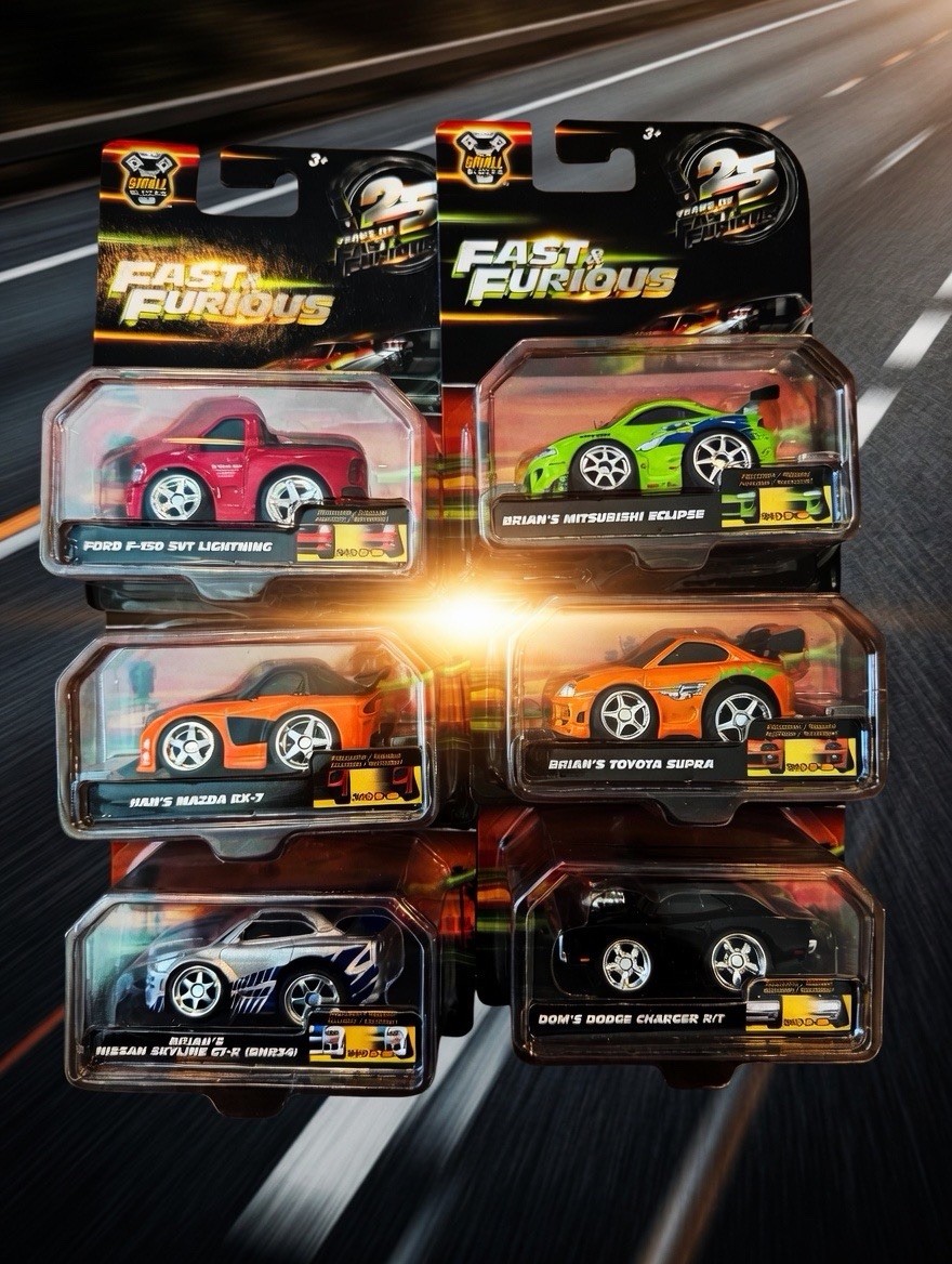 🔥 2026 Jada Fast Furious 25 years Small Blocks - Set Of 6