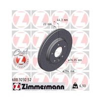 Zimmermann 600.3232.52 Bremsscheibe Hinterachse FüR Vag