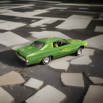 CUSTOM Hand Painted 1:24 scale Chevrolet Monte Carlo Lowrider Model Car (8inch)