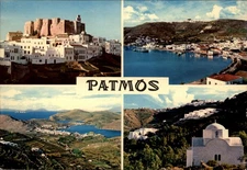 Patmos Greece vintage postcard p621