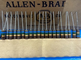 4A 25 pcs Allen Bradley RC42GF165J 1.6M OHM 2W 5% Carbon Composition Resistor