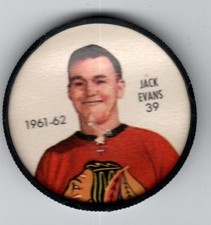 1961-62 Shirriff/Salada Coins Chicago Blackhawks #39 Jack Evans