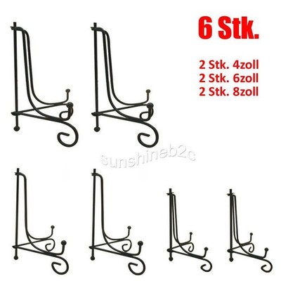 4-8zoll Tellerständer Ständer Metall Teller Aufsteller Handwerk Halter Küchen 6X