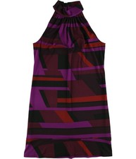 American Living Womens Abstract Shift Dress, Pink, 2