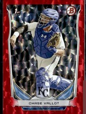 2014 Bowman Draft 1st Red 4/150 #DP38 Chase Vallot  Kansas City Royals
