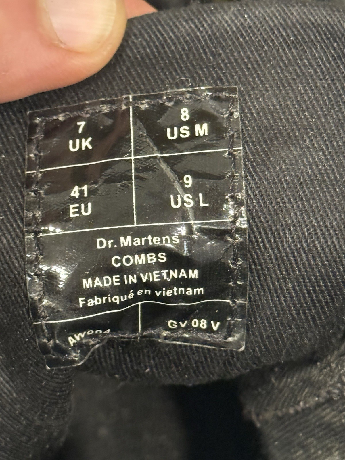 Doc Martens Combs Casual Combat Boot Men's 8 Women's 9 Air Wair thumbnail 4