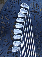 9 MIZUNO TZOID COMP CT IRONS 3-SW.  STEEL TT RELEASE REG SHAFTS STANDARD LENGTH