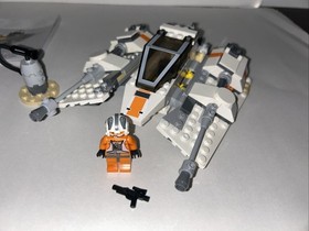 Lego Star Wars Mandalorian Fighter 75410 & 8089 Snow Speeder With 1 Figure