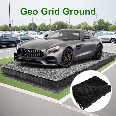 10 Ft. X 16.5 Ft. X 2 In. Plastic Ground Geo Grid for Parking Lots, Lawn Stabili