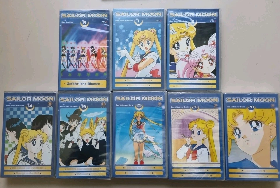 Sailor Moon VHS Sammlung 8 Stück (5 VHS noch neu & ungeöffnet) - Bild 2 von 4
