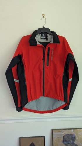 Showers Pass Men's M Red Cycling Zip Rain Shell Jacket