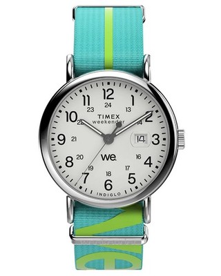 TIMEX WEEKENDER INDIGLO 40mm QUARTZ WATCH UHR ARMBANDUHR TW2W99600