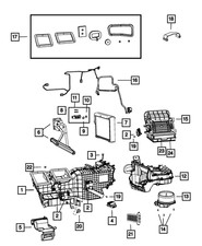 Genuine Mopar Air Conditioning Evaporator 68138270AB