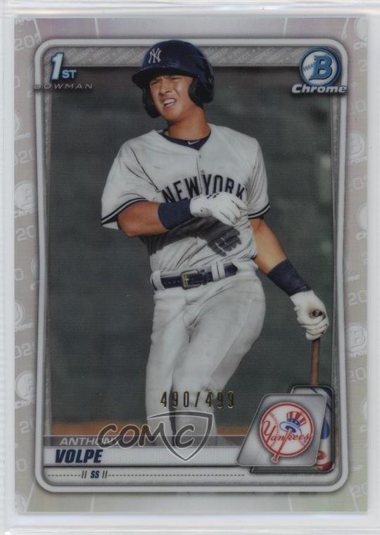 2020 Bowman Chrome Prospects Refractor 490/499 Anthony Volpe #BCP-139 07gz