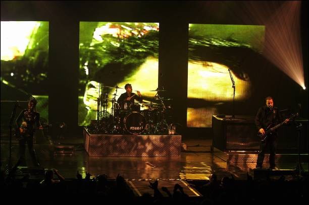 British Rock band Muse performs live Arena Geneva Swiss November 0- Old Photo