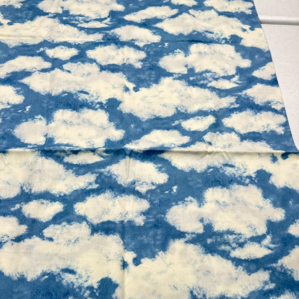 Tela Wilmington Azul Nubes Sky Goe Navegación Algodón 43x73 2 yardas Foto 3 de 4