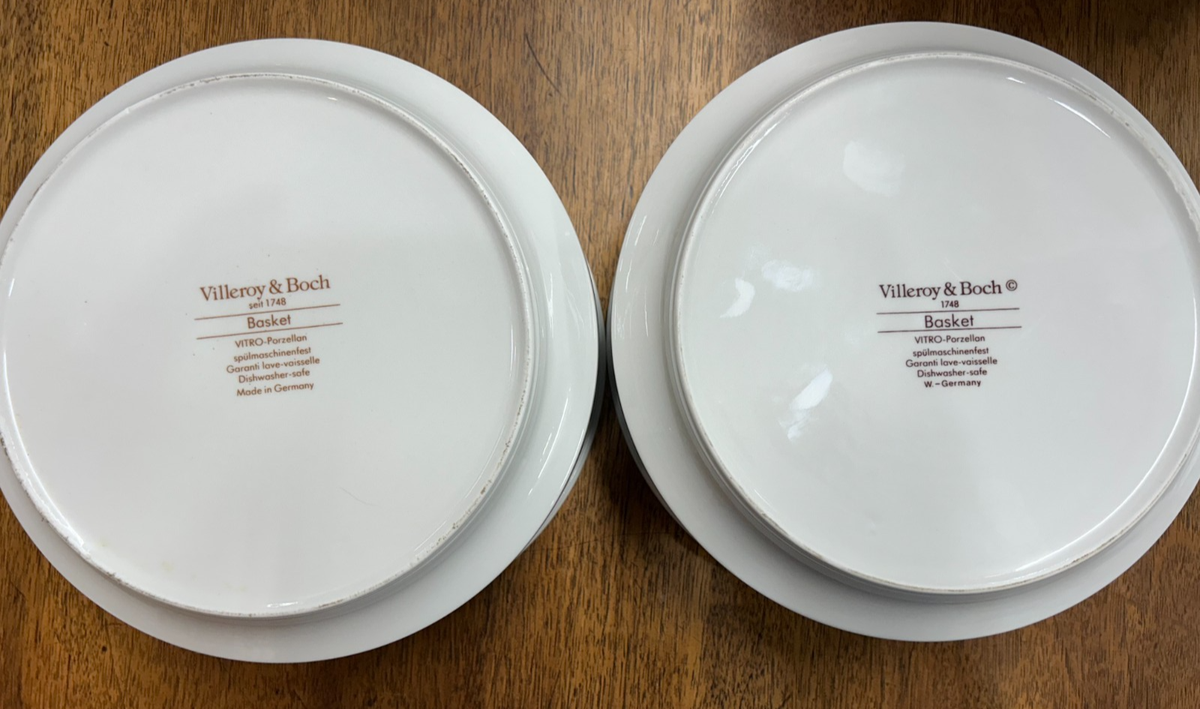 Villeroy & Boch Basket Pattern Plates, Platters, Bowls & More- You