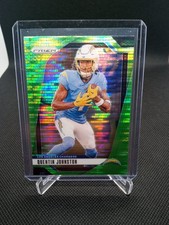 Quentin Johnson 2024 Panini Prizm #160 Neon Green Pulsar Prizm