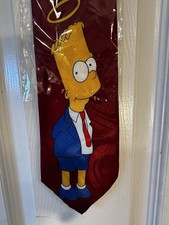 '90s FOX The Simpsons Bart Simpson Red NECKTIE By Aixiangsui New