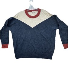 Madewell Sweater Women  s M Merino Wool  Alpaca Yolke Pullover Color Block