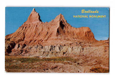 Badlands National Monument, South Dakota, Postcard