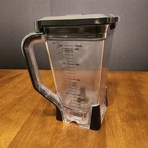 REPLACEMENT Ninja Blender NJ600CO Pitcher & Lid No Blade DAMAGED DIRTY USABLE 
