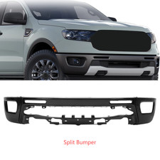 Steel Black Front Bumper Face Bar For 2019-2023 Ford Ranger Without Sensor Holes