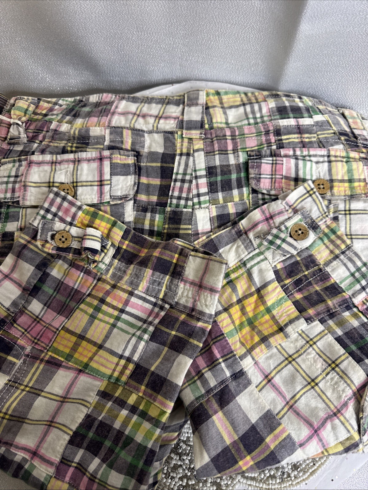 Tailor Vintage Women’s Patchwork Cargo Shorts Bec… - image 10