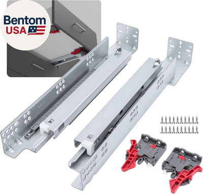 Undermount Soft Close Drawer Slides 21 Inch Hidden Bottom Mount Full Extension C