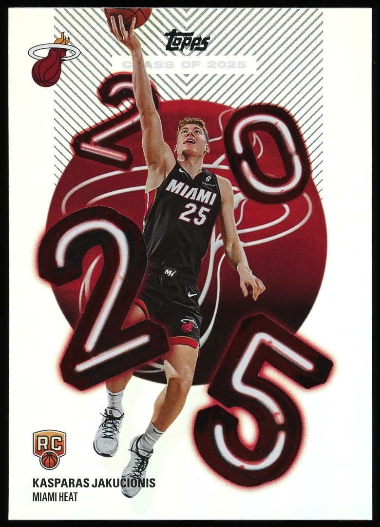 2025 Topps Kasparas Jakucionis #C25-20 ROOKIE RC Class of '25 Case Hit SSP