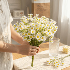 Artificial Daisy Fake Flower Bouquet 60heads Silk Fake Flower  Home Decor