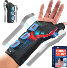 Carpal Tunnel Wrist Brace Night Support, Thumb Spica Splint Right Hand