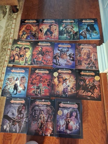 15 Ct BULK D&D 1988-1991 Gazetteer Official Game Accessory Read Des POD