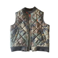 Polo Ralph Lauren Boys Diamond Quilted Camo Vest Puffer Size 2/2T Pony Logo