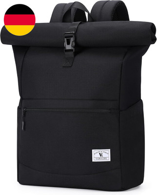 VX VONXURY Rolltop Rucksack Damen Stylish 15,6 Zoll Laptop Rucksack Wasserdicht 