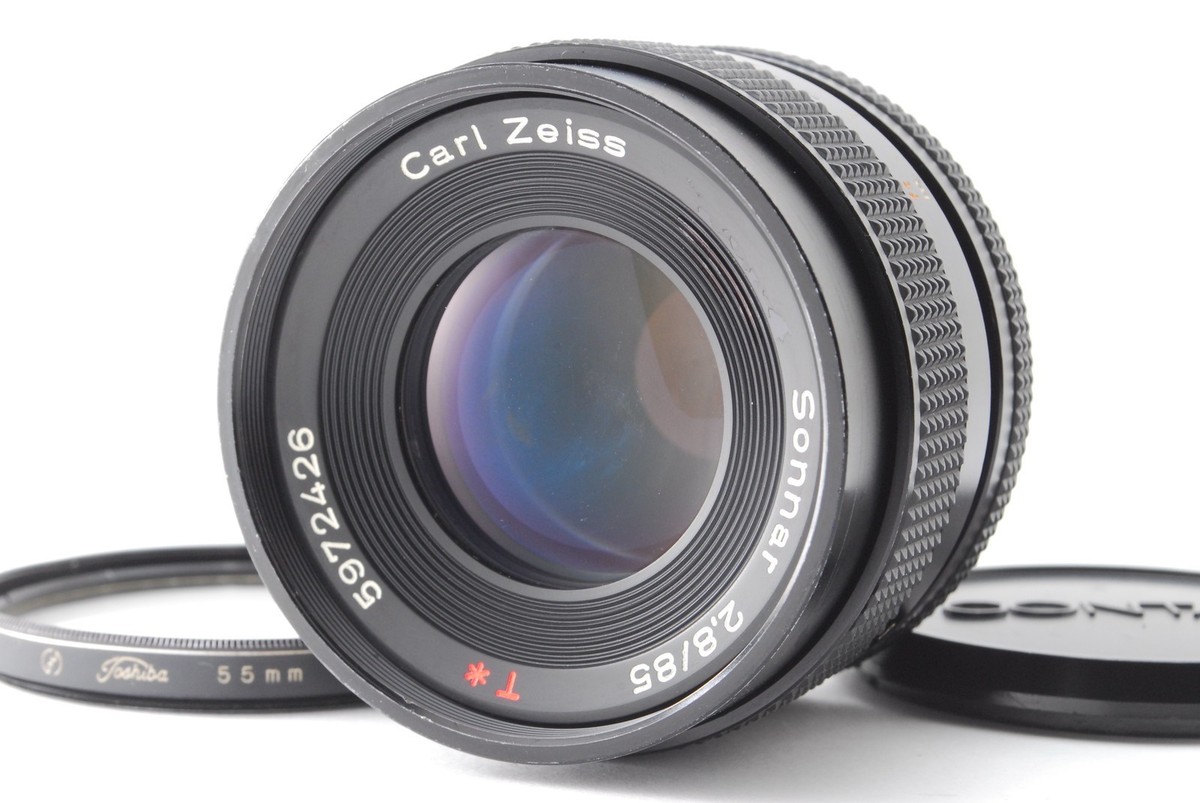 【希少・美品】Contax Sonnar T* 85mm F2.8 AEG Near MINT] Contax Carl Zeiss Sonnar T* 85mm F2.8 AEG lens C/Y
