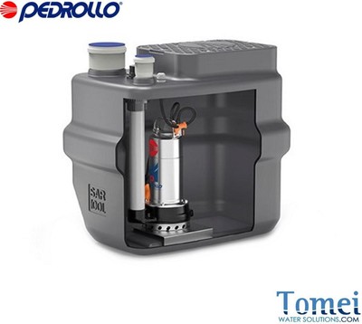 Storage Lifting Station 100L Sewage Waste Water SAR100VXm10/35-N 1Hp Pedrollo