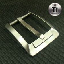 Titanium Pin Single Tongue Buckle Anti allergy Belt Buckle for 1.25" Belt Z118