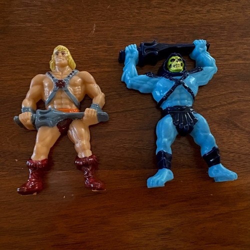 Vintage HE-MAN & SKELETOR Cake Tops WILTON / Masters of the Universe MOTU @1987