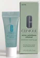 New In Box Clinique Acne Solutions Clinical Advanced Cleansing Gel Travel Size
