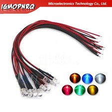 10pcs Dc 3v 6v 12v 24v Pre Wired 3mm 5mm Led Light Lamp Bulb Prewired Emitting D 10pcs Dc 3v 6v 12v 24v Pre Wired 3mm 5mm Led Light Lamp Bulb Prewired Emitting D