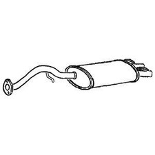 Klarius Tail Pipe With Back Box for MG ZR 160 VVC 18K4K 1.8 2001-2005 RR340V