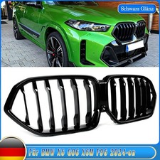 Sport Performance Kühlergrill Nieren Grill Schwarz Glanz Einzigen für BMW X6 G06