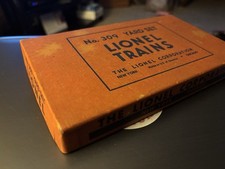 Lionel Trains Yard Sign Set NO. 309 with Original Box. Vintage
