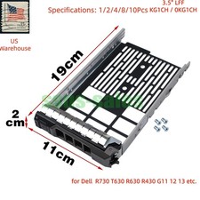 Lot KG1CH 58CWC 3.5" SAS SATA Hard Drive Caddy Tray for Dell R730 T630 R630 R430