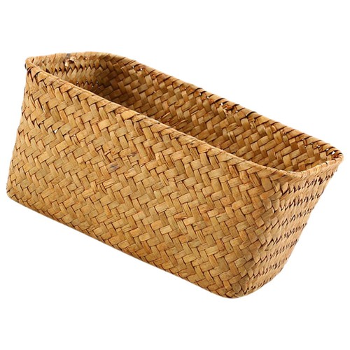 Panier De Rangement Bureau Paniers Jonc Mer Tressé Osier Pour L'organisation - Imagen 6 de 12